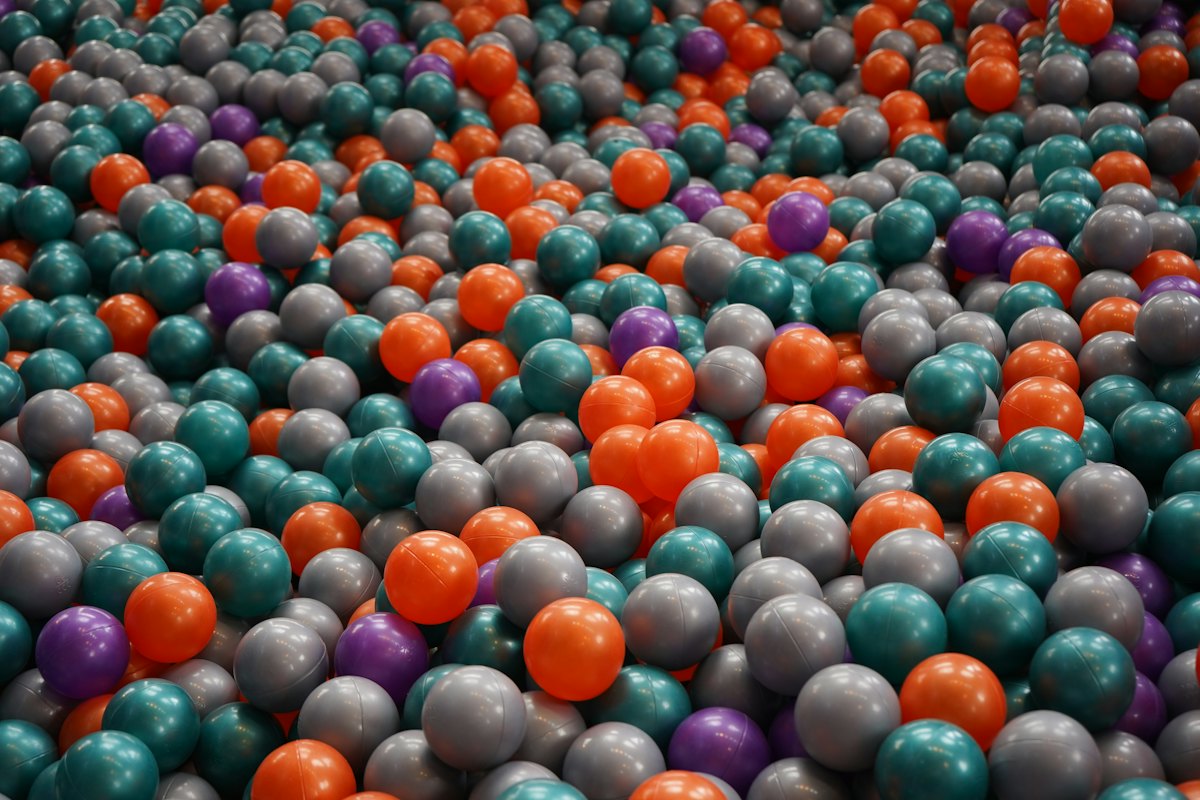 Piscina de bolinhas no Mundo da Alegria